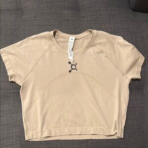 Lululemon Orangetheory Women's Tan Crop Top